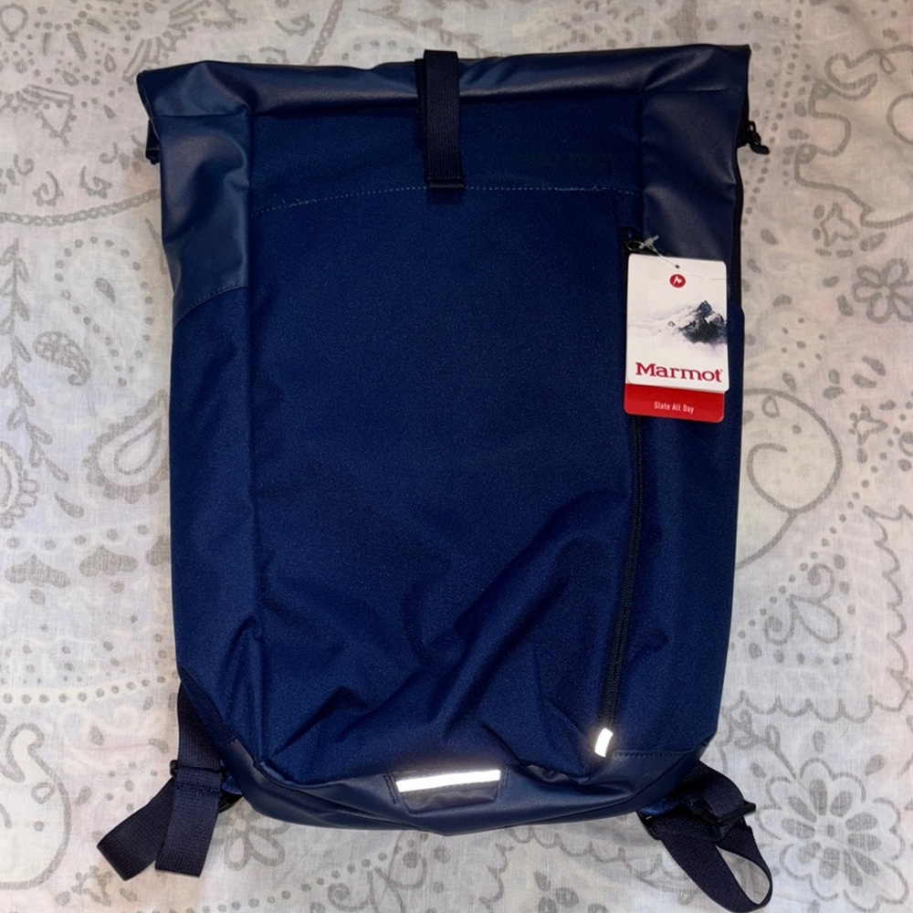 NEW Marmot Slate All Day Everyday Travel Bag Estate Blue/Total Eclipse